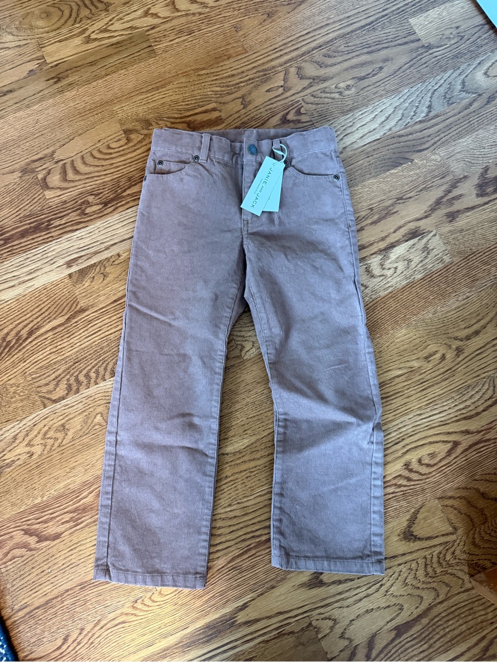 Janie and Jack Corduroy Pants in Warm Tan